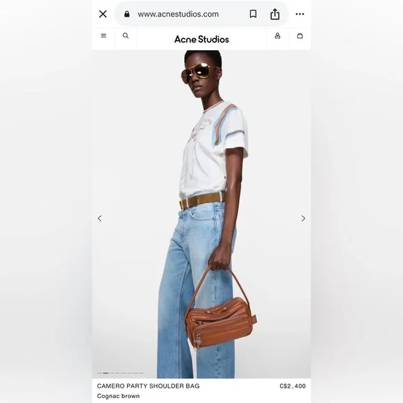 Acne Studios CAMERO PARTY SHOULDER BAG - Picture 2 of 16